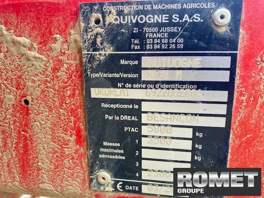 Rouleau brise-mottes Quivogne ROLLMOT