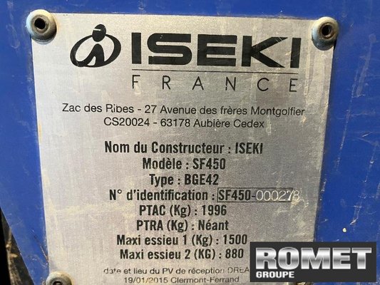 Tondeuse professionnelle Iseki SF450FH
