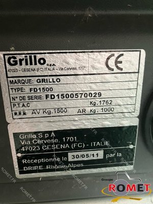Tondeuse professionnelle Grillo FD 2200