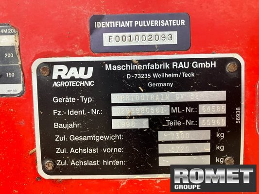 Pulvérisateur traîné Rau SPIDOTRAIN