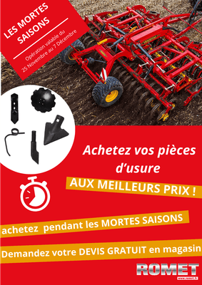 Les mortes saisons pièces d'usure