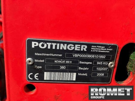 Faucheuse Pöttinger NOVACAT 350H