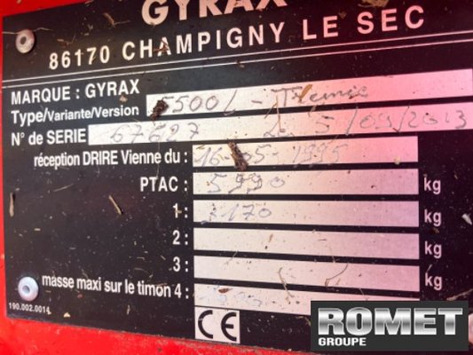 Désileuse pailleuse Gyrax 5500L