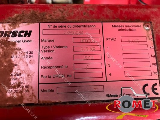 Combiné de semis Horsch 3,5 KR