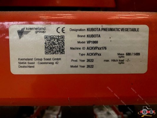 Planteuse de pommes de terre Kubota VP1250
