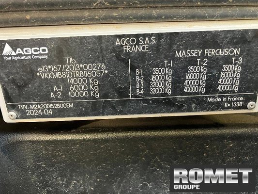 Tracteur agricole Massey Ferguson 8S-205 D7 ES