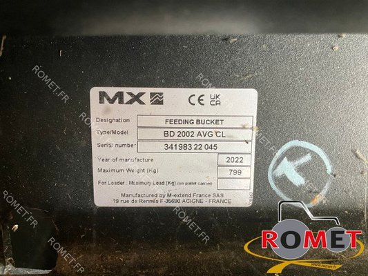 Godet désileur Mailleux BD2002AVG CL