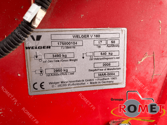 Presse à balles rondes Lely V160