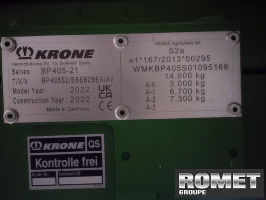 Presse à balles carrées Krone BIGPACK1290HDPVC