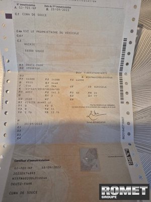 Tracteur agricole Deutz-Fahr 6190AGROTRONTTV